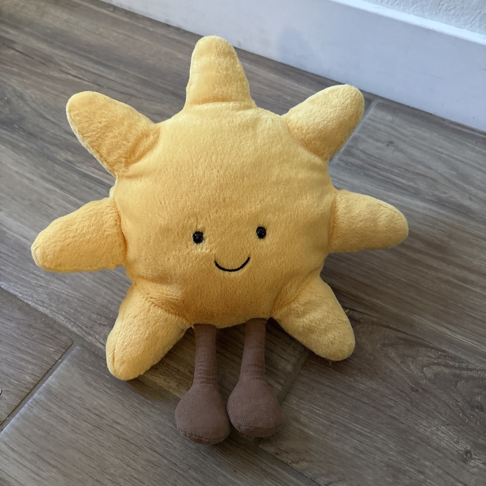 Jellycat Amuseable Sun Medium Plush Yellow Stuffed Animal Toy